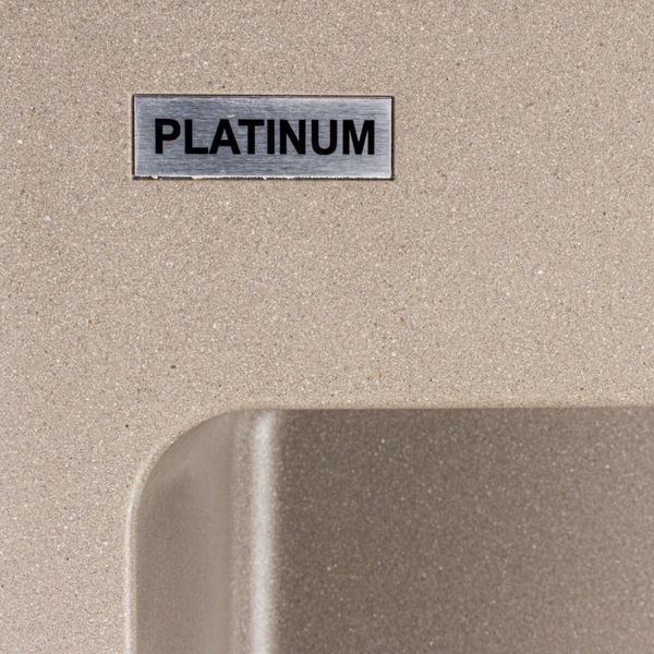 Гранітна мийка для кухні Platinum 7850 Bogema матовий Титан 40367 фото