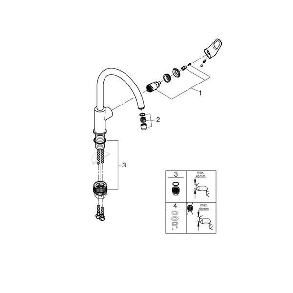 Смеситель для кухни Grohe Start Flow 31555001 CV030532 фото