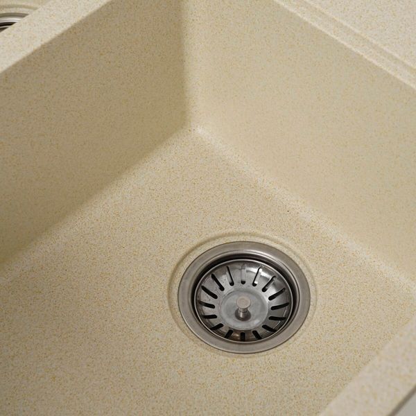 Гранітна мийка для кухні Platinum 7850 HARMONY матова Пісок 3719 фото