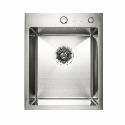 Кухонна мийка нержавійка 40*50 Platinum Handmade (сифон крулий 3,0/0,8) 44872 фото
