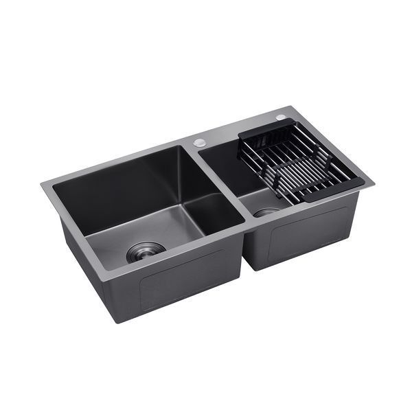 Комплект кухонной мойки 7843ZHM PVD Schwarze - FlexFlow ST430085 фото