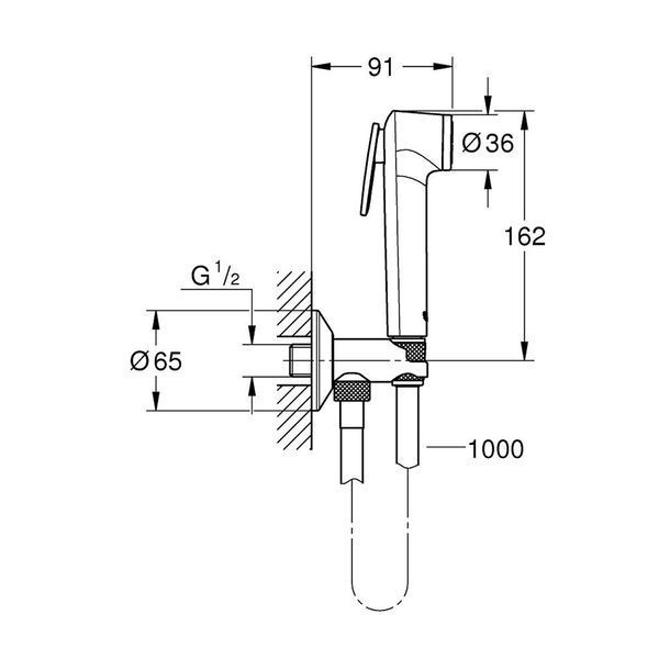 Набір для гігієнічного душу Grohe Tempesta-F Trigger Spray 30 26358000 CV032470 фото