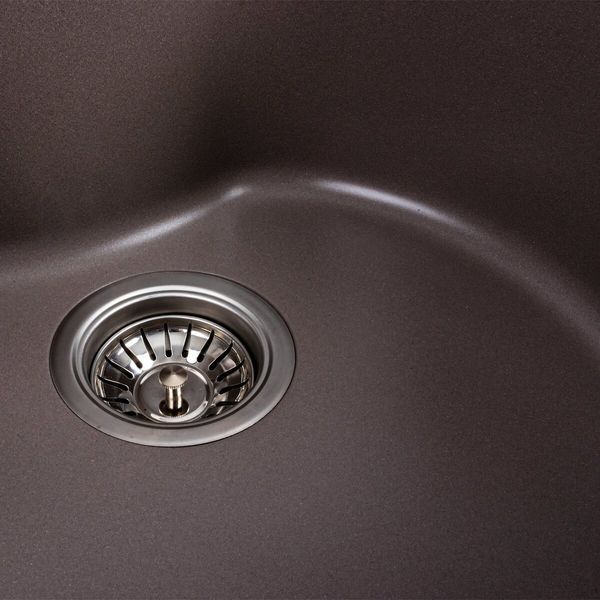 Гранітна мийка для кухні Platinum 480 TURAS матова Дюна 41613 фото