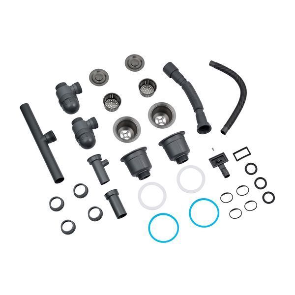 Комплект кухонной мойки 7843ZHM PVD Schwarze - FlexFlow ST430085 фото