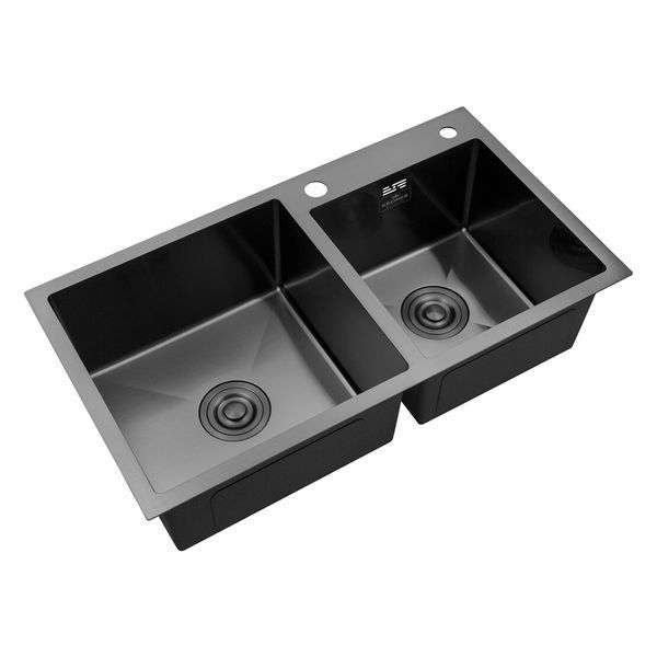 Комплект кухонної мийки 7843ZHM PVD Schwarze - FlexFlow ST430085 фото
