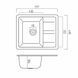 Гранитная мойка для кухни Platinum ARIA 5851 матовая Карамель 48657 фото 2